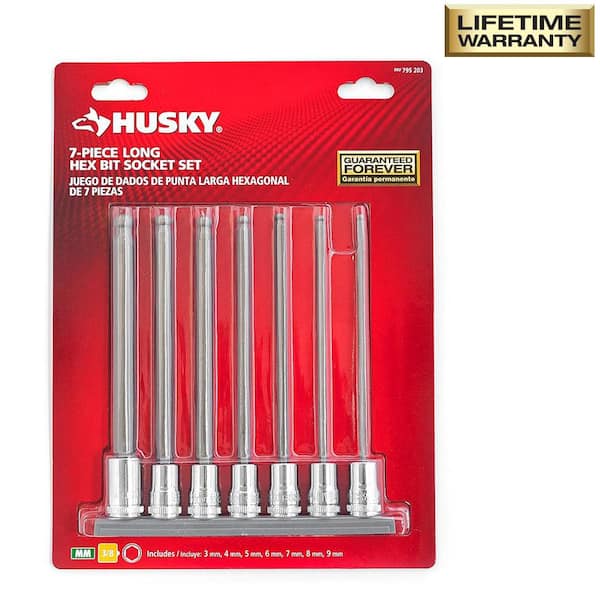 Reviews For Husky 3 8 In. Drive Metric Long Ball Hex Bit Socket Set (7 