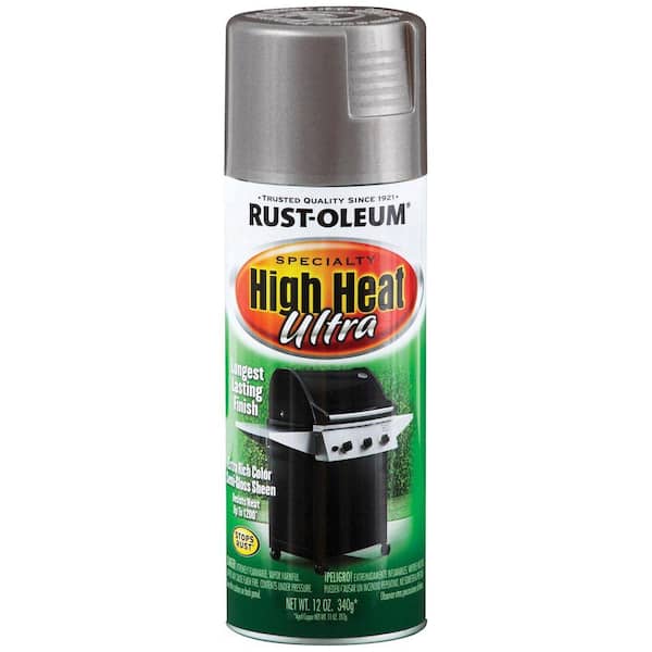 Rust-Oleum 270201 Specialty Silver High Heat Ultra Spray Paint, 12-Ounce -  Rustoleum High Heat Silver Paint 