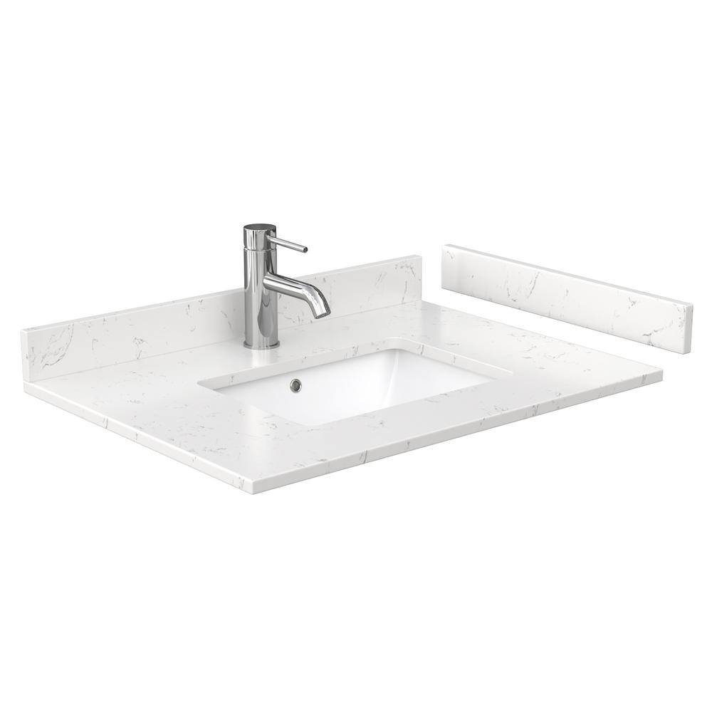 Miranda Dark Blue 30" Freestanding Single Bathroom Vanity with Marble Top