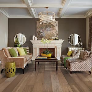 Key West French Oak 1/2 in. T x 7.5 in. W Click Lock Wirebrushed Engineered Hardwood Flooring (23.4 sq. ft./case)