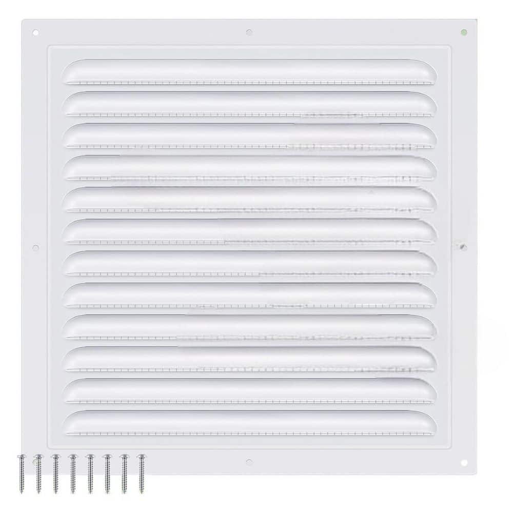12 x 12 Inch Square White Aluminum Attic Gable Wall Shed Vent with Screen Mesh for Exterior Door House Ceiling price history on PriceWatchPro