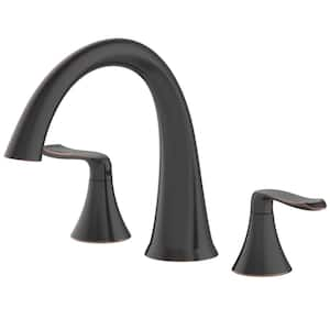 Piccolo 2-Handle Deck Mount Roman Tub Faucet in Oil Rubbed Bronze