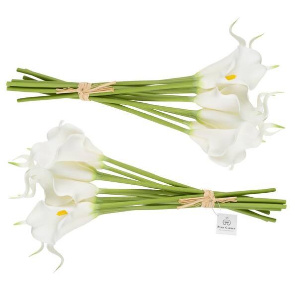 24 Stems RED Mini Calla Lily Artificial Foam Flowers 725 RD 