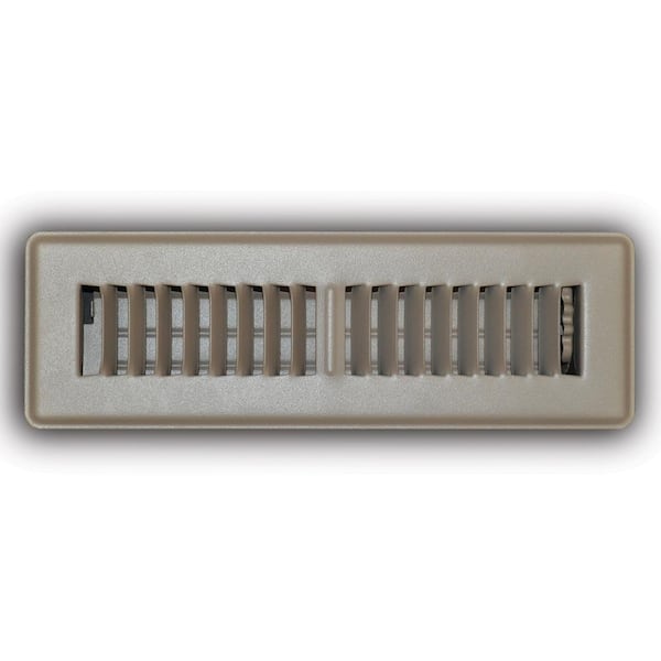 2 in. x 10 in. Brown Floor Diffuser