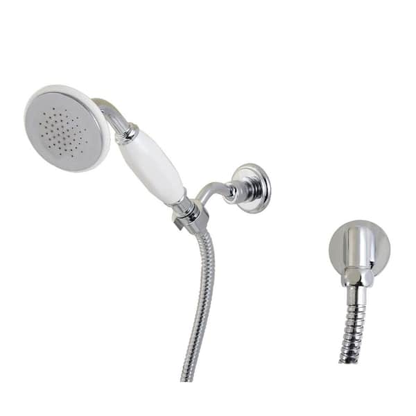 Victorian 1-Spray Wall Mount Handheld Shower Head 1.8 GPM in Polished Chrome