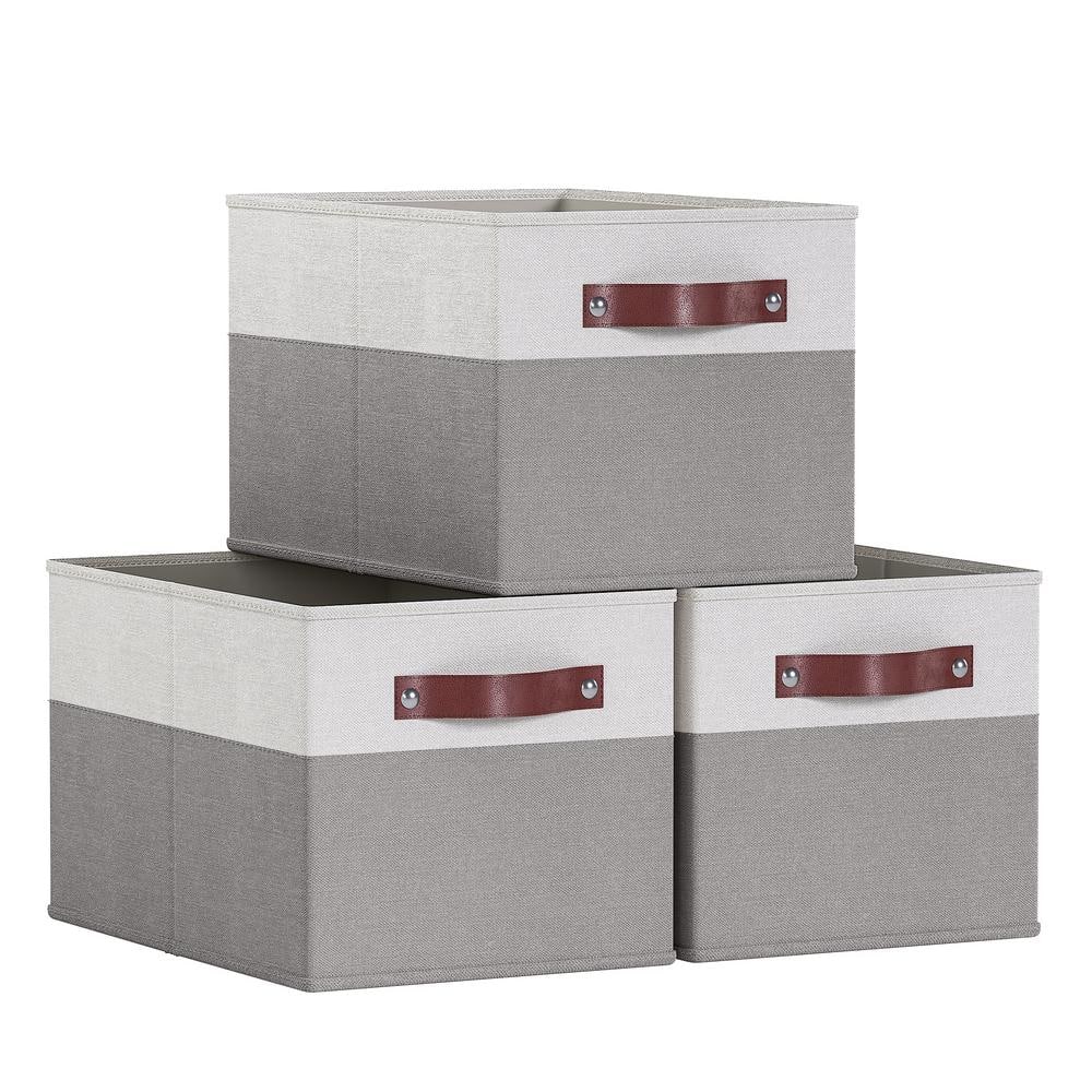 Ornavo Home 13 x 13 x 13, Red Cube Storage Bin 6 Pack 6PK-BIN-13-13-RED -  The Home Depot