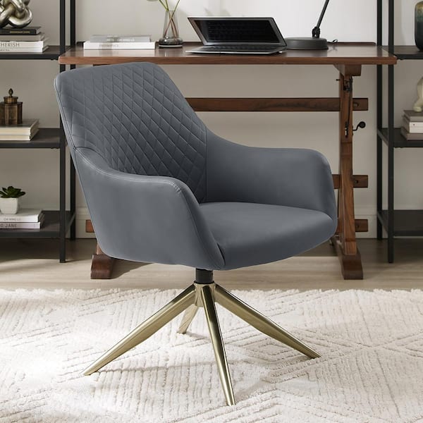 Faux leather deals swivel chair