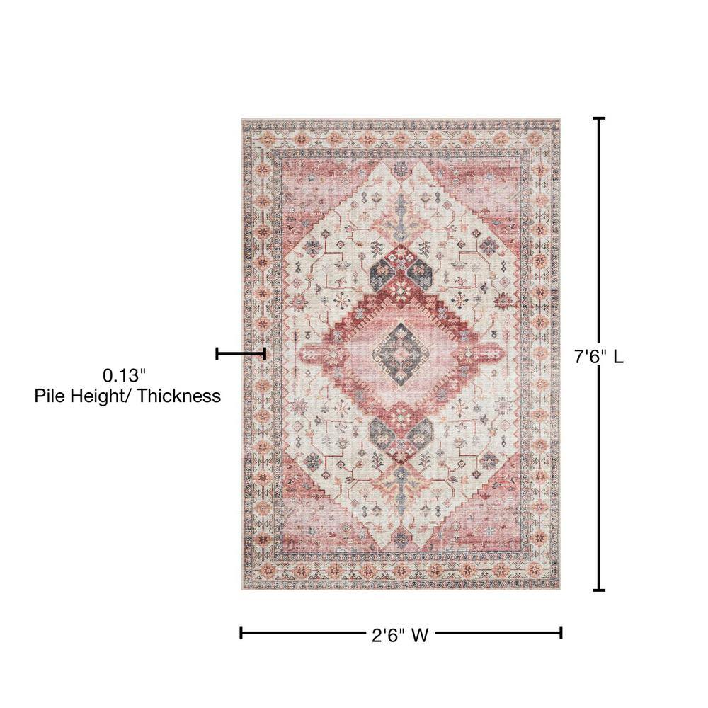 Ivory Elegance Oriental-Inspired Hand-Knotted Wool & Synthetic Rug
