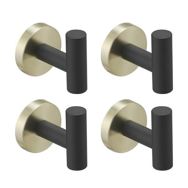 Stainless Steel Adhesive Hooks For Bathroom Sink, Shower, Tile, Robe,  Towel, Kitchen, Wall, Coat, Key & Bags, 4pcs