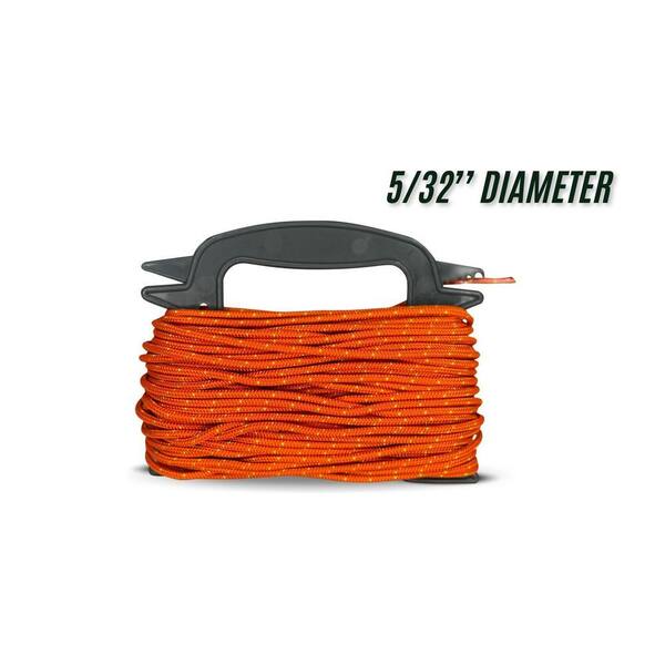 SGT KNOTS #5 (5/32 in. ) x 10 ft. Braided Starter Cord-Orange with