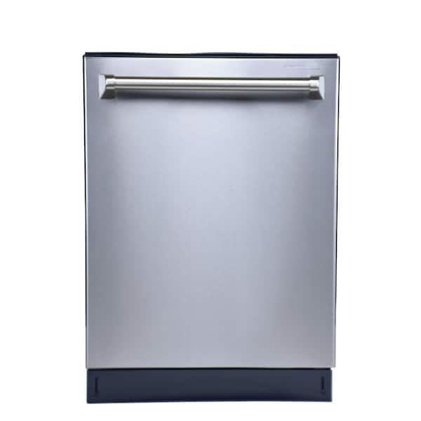 Hallman 24 in. Stainless Steel Top Control Smart Built-In Tall Tub Dishwasher 120-volt with Stainless Steel Tub