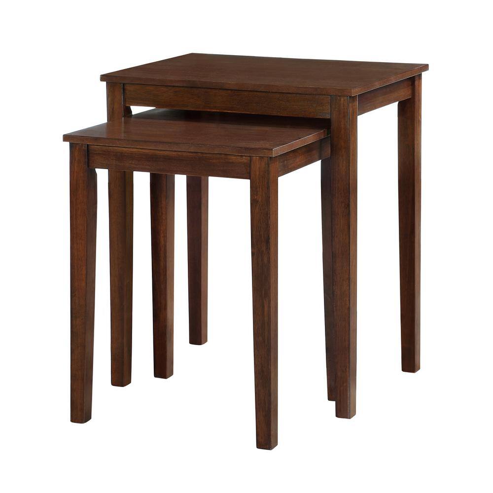 American Heritage Nesting Espresso End Tables (2-Piece) - thumbnail 6