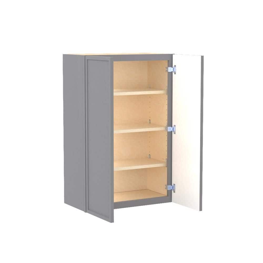Franklin 27 in. W x 12 in. D x 36 in. H Assembled Plywood Wall Kitchen Cabinet in Veiled Gray with Soft Close price history on PriceWatchPro