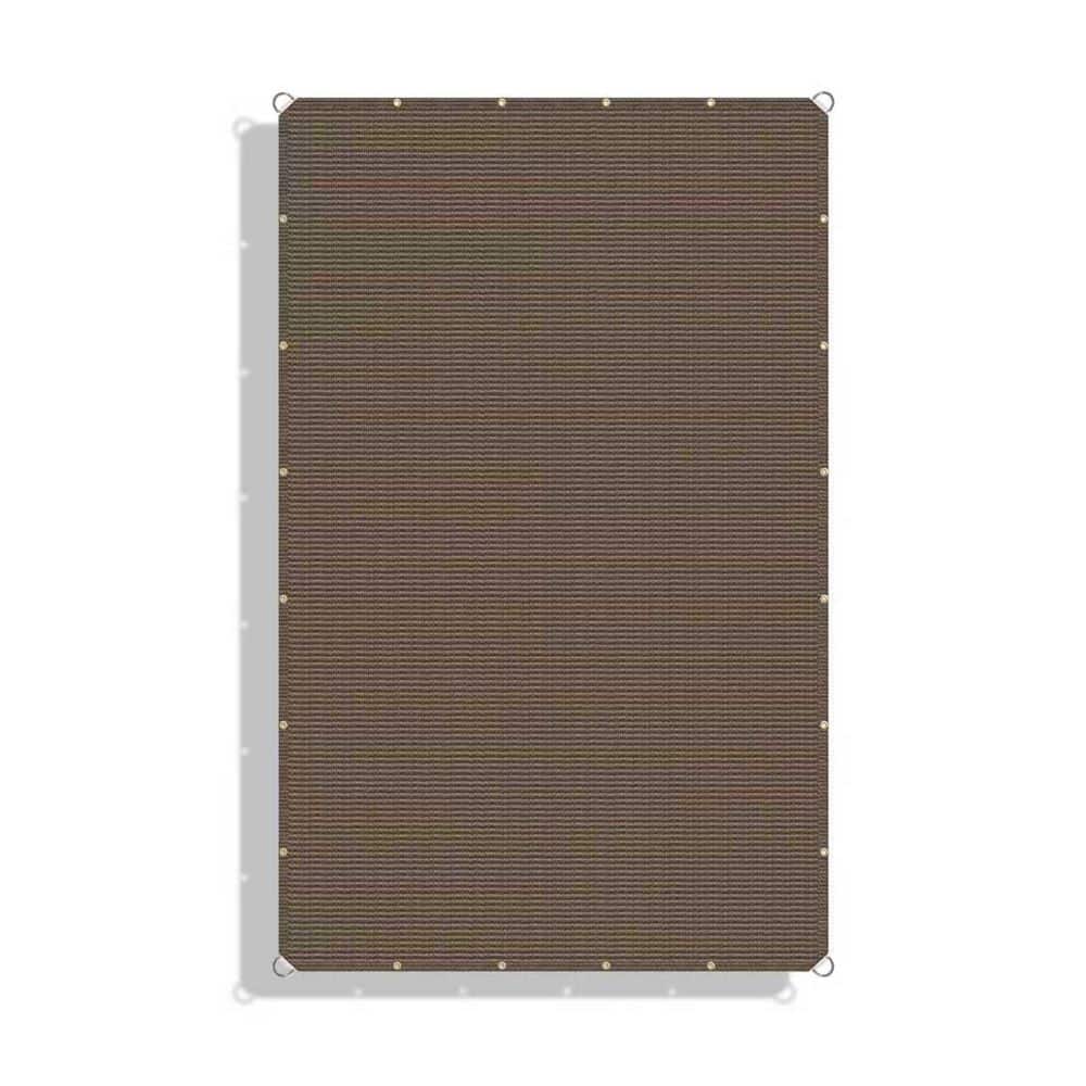 10ft. x 20 ft. Shade Sail Straight Edge Rectangular Canopy Sail Shade Cloth Curved Shade Cover for Outdoor Garden(Brown) price history on PriceWatchPro