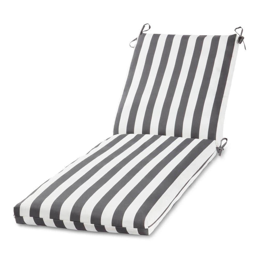 Greendale Home Fashions 23 in. x 73 in. Outdoor Chaise Lounge Cushion ...