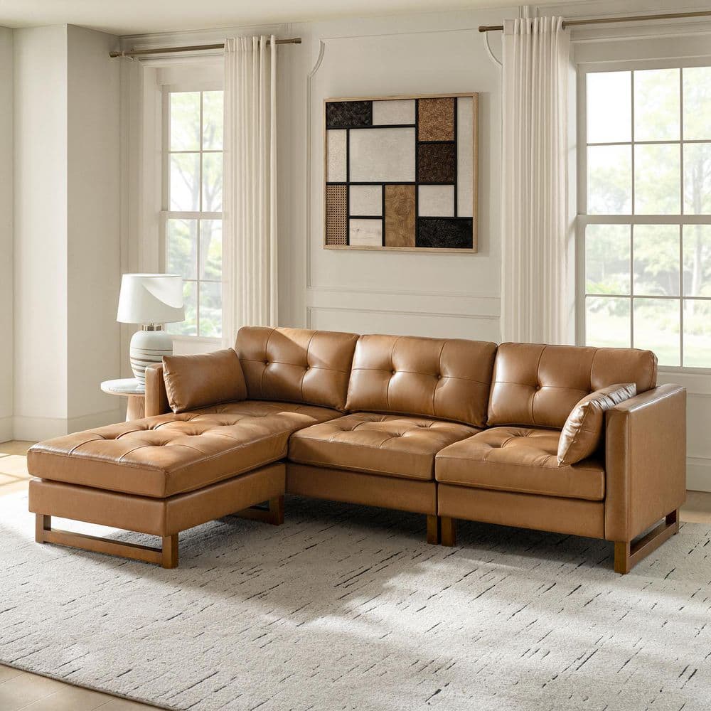 JAYDEN CREATION Dimitri 101 in. Square Arms 3-Piece Genuine
