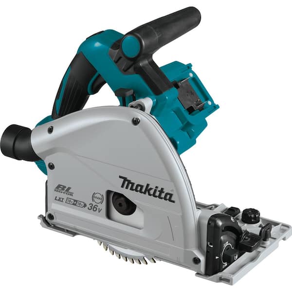 Makita 18V X2 LXT Lithium-Ion (36V) Brushless Cordless 6-1/2 in. Plunge  Circular Saw, with AWS (Tool Only) XPS02ZU The Home Depot