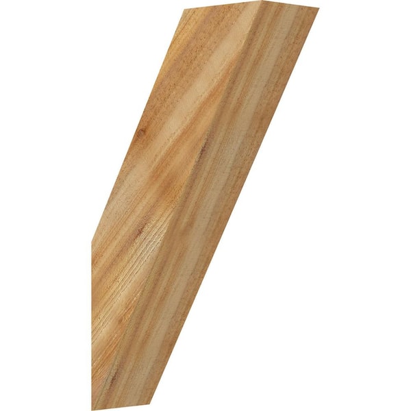 Ekena Millwork 6"W x 16"D x 28"H Traditional Rough Sawn Knee Brace, Western Red Cedar