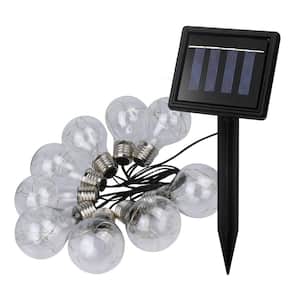 Outdoor 64 in. Solar LED Edison Integrated LED String Lights