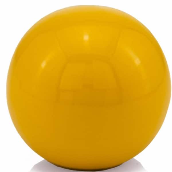 HomeRoots Metal Yellow Decorative Orb
