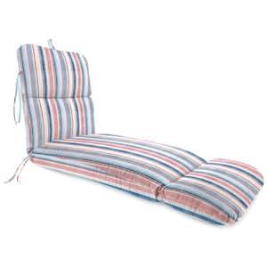74 in. L x 22 in. W x 5 in. T Rectangular Outdoor Chaise Lounge Cushion in Davian Razz