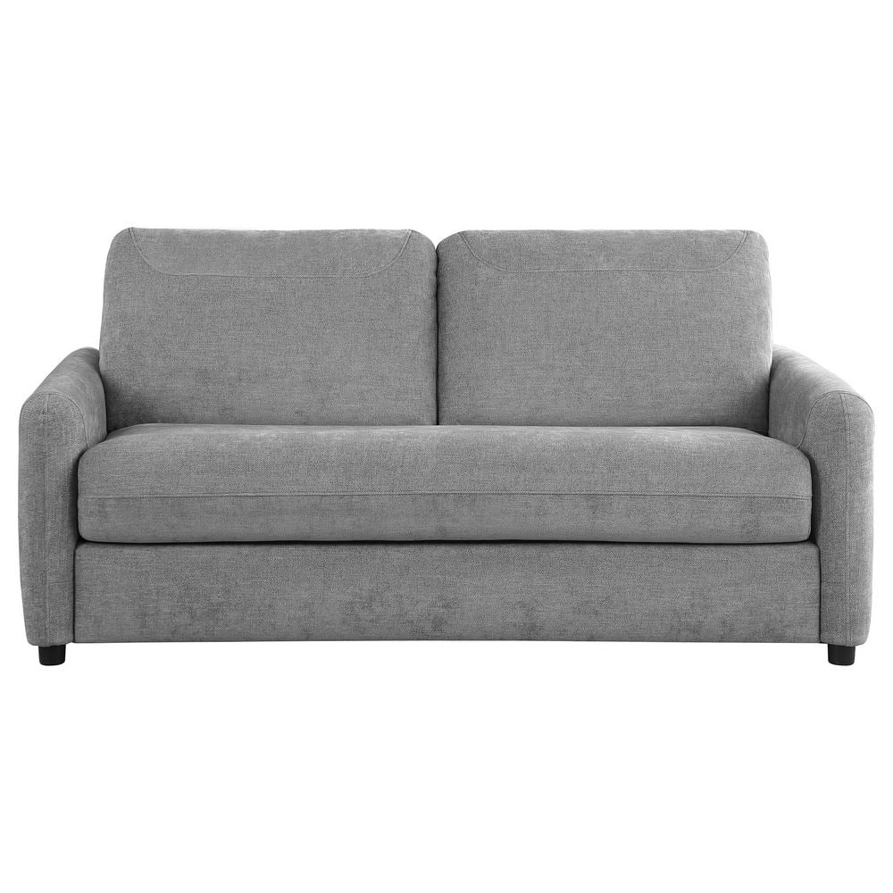 Gray Fabric Queen Sleeper Sofa with Wood Frame