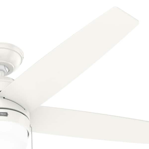 Hunter Bardot 52 in. Indoor Fresh White Ceiling Fan with
