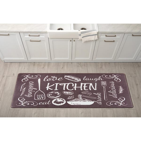 World Rug Gallery Bon Appetit Cushioned Anti-fatigue Kitchen Mat - On Sale  - Bed Bath & Beyond - 30119476