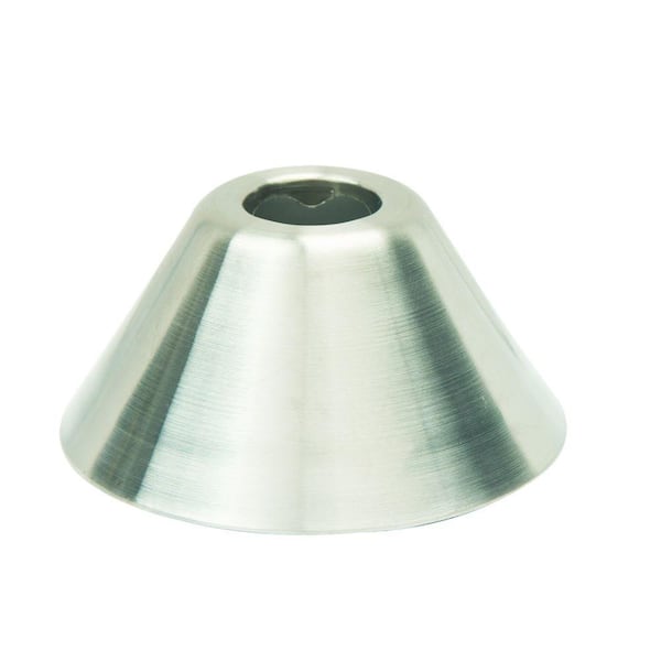 BrassCraft 1/2 in. Nominal (5/8 in. O.D.) Bell Escutcheon for Copper Pipe in Satin Nickel
