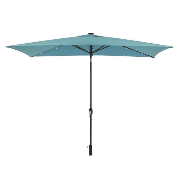 light blue market umbrella