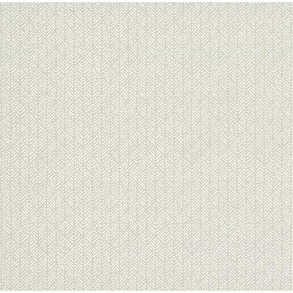 Ronald Redding Light Grey Paper Unpasted Matte Wallpaper Woven Texture 27 in. x 27 ft.