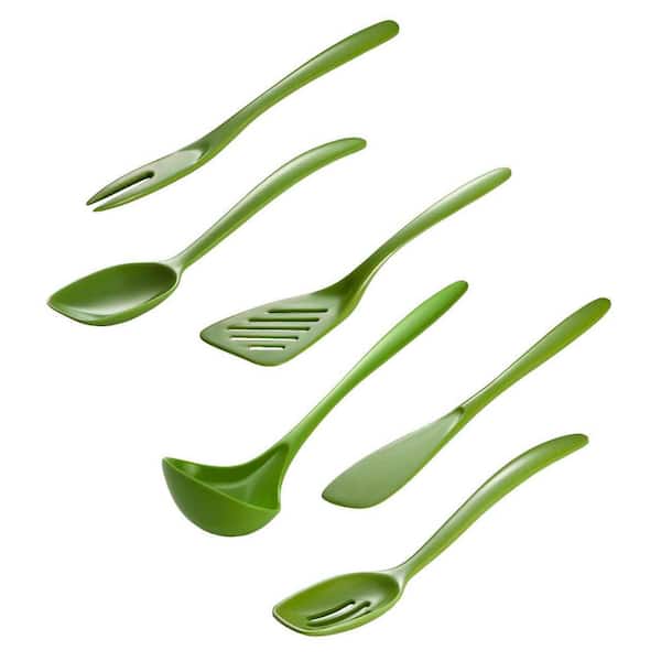 Lot of 6 Small Cooking Utensils Set of Spoons Scoop Fork 