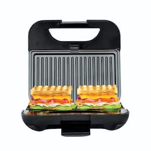 40 sq. in. Stainless Steel 4-in-1 Waffle, Grill, Griddle and Sandwich Maker