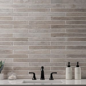 Capella Ivory Brick 2 in. x 18 in. Matte Porcelain Floor and Wall Tile (8 sq. ft./Case)