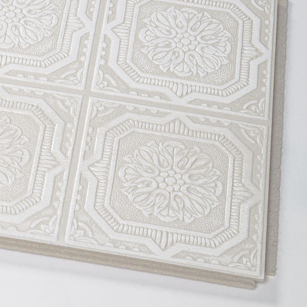 Wellington 12'' x 12'' White Mineral Fiber Ceiling Tiles