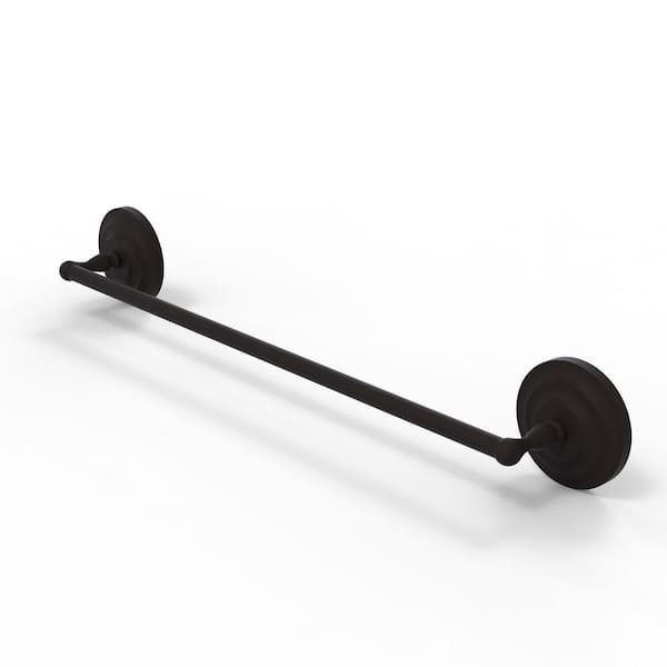 Allied Brass Que New Collection 18 in. Wall Mounted Towel Bar in Oil Rubbed Bronze