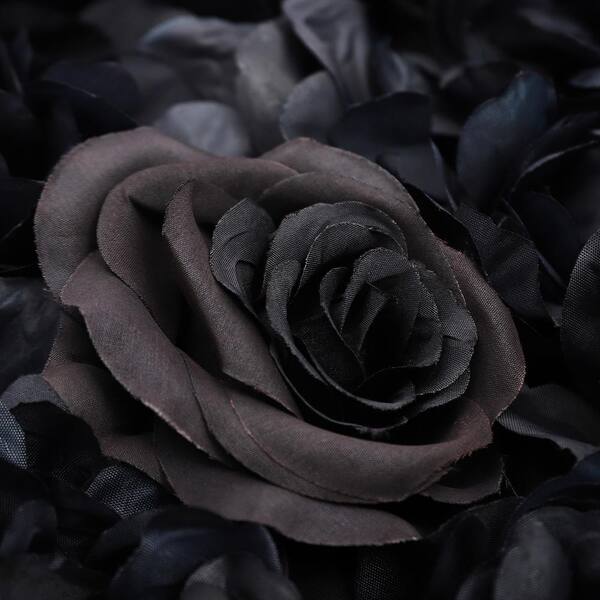 YIYIBYUS 12-Pieces 23.62 in.x15.75 in. Black Artificial Flower