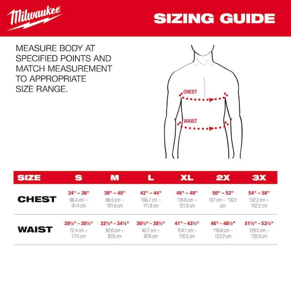 Milwaukee Men's X-Large Gray Cotton/Polyester Long-Sleeve Hybrid