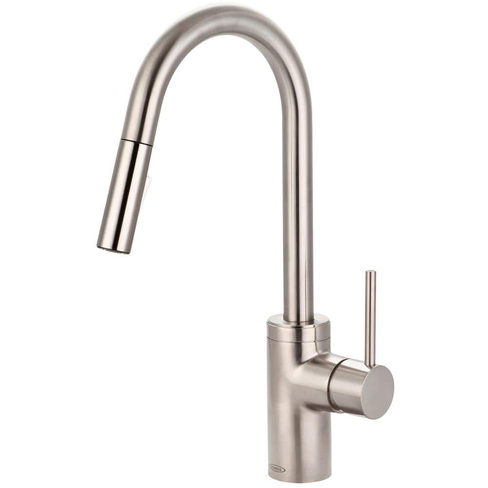 Pioneer Faucets Motegi Single-Handle Pull-Down Sprayer Kitchen Faucet in Brushed Nickel -  2MT260-BN