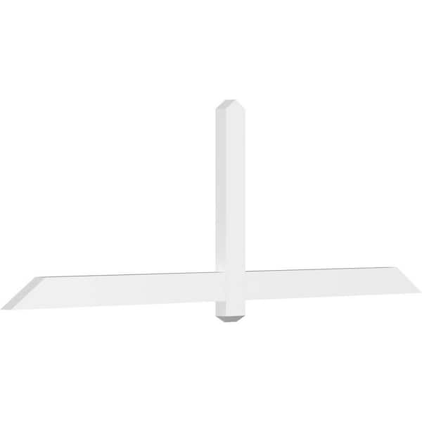 Ekena Millwork Eugene 84 in. W x 28 in. H x 2 in. D Signature Polyurethane Bracket