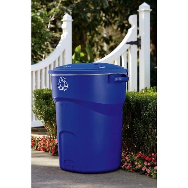 Pet Fit For Life Dog Outdoor Waste Can, 11 Tall Galvanized Steel Bin with  Step-On Lid-Lift and Plastic Inner Lining and Custom Liner Bags - Backyard