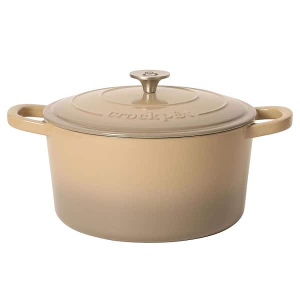 Crock Pot 5 qt. Enameled Cast Iron Dutch Oven with Lid in Gradient