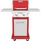 Deluxe 2-Burner Propane Gas Grill in Red