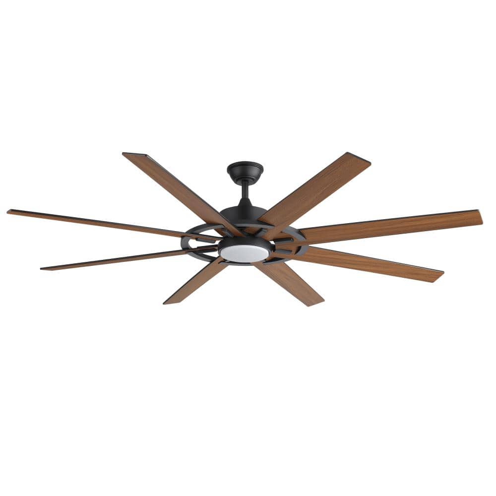Channel Thunder Steppe プロモ CF LGS365 FaB Flashwind 72 in. Indoor/Outdoor 8-Blade LED Bronze 6 Speed Ceiling