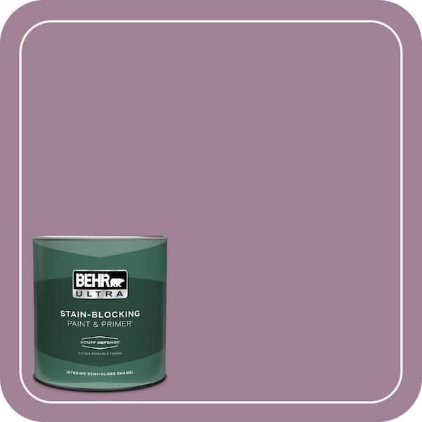 BEHR ULTRA 1 qt. #PMD-82 Violet Bouquet Extra Durable Semi-Gloss Enamel Interior Paint & Primer