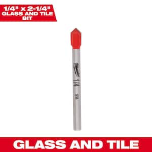 1/4 in. Carbide Tipped Glass and Tile Drill Bit