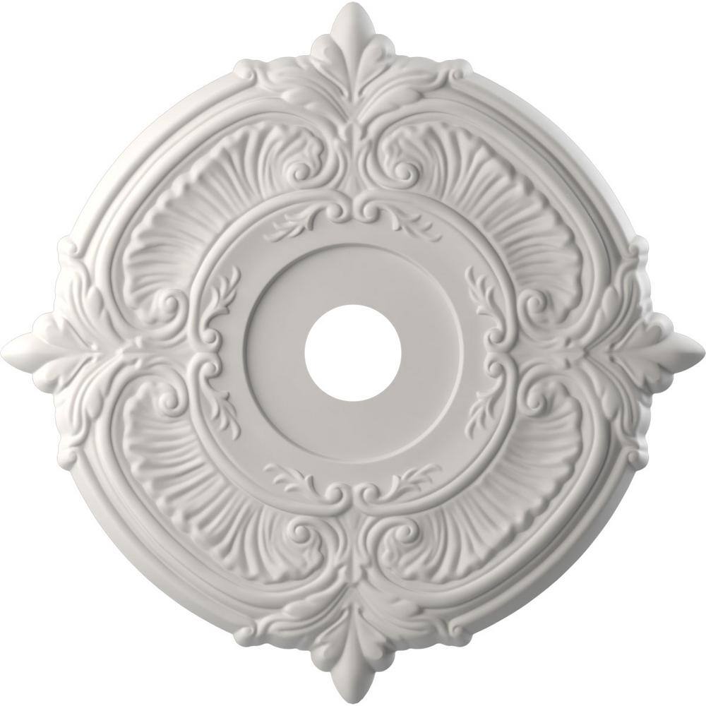 22" White Thermoformed PVC Decorative Ceiling Medallion