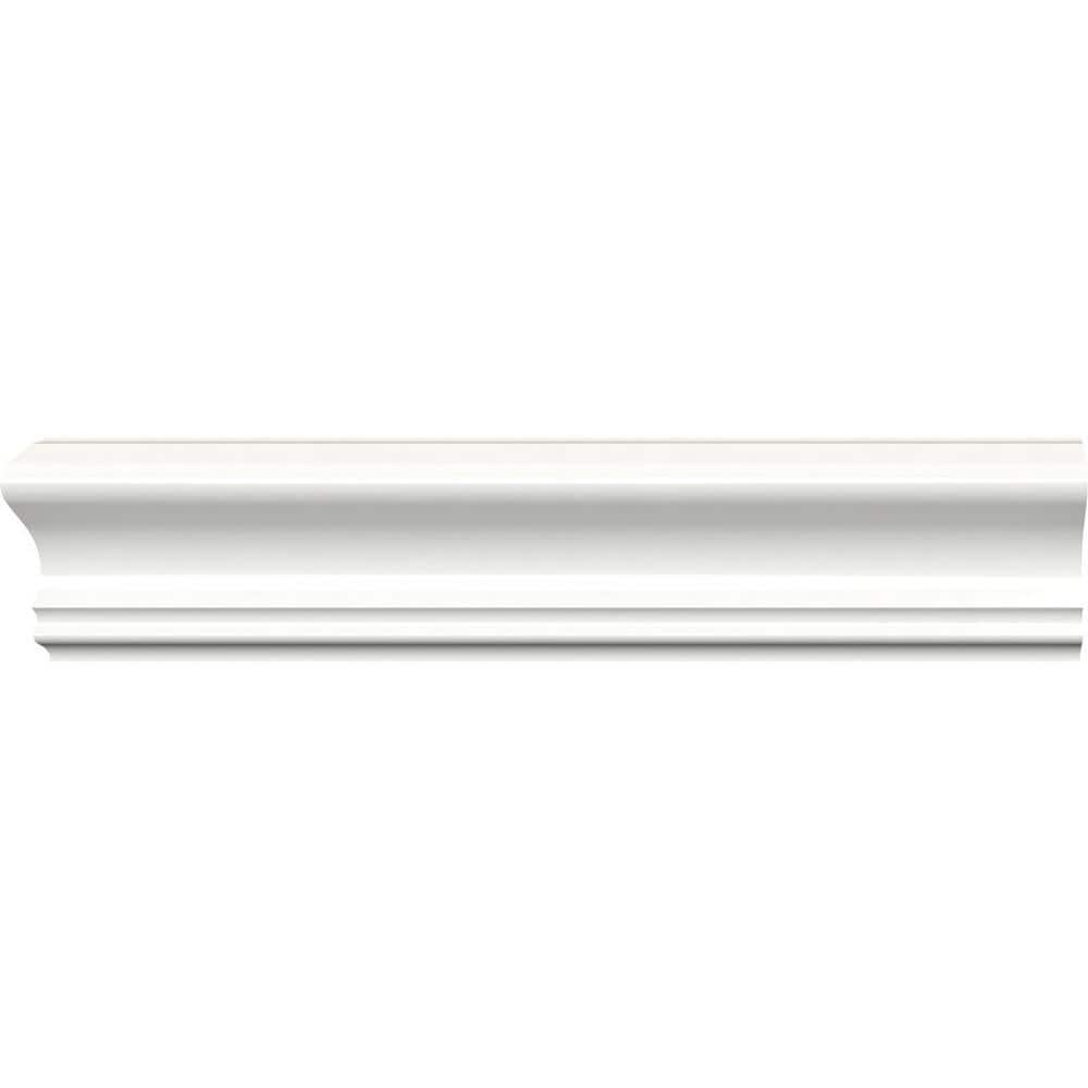 White PVC Chair Rail Moulding 96-inch 12-Pack