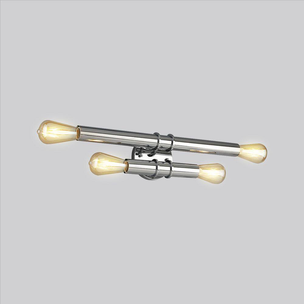 Drucker Chrome Dimmable Cylinder Vanity Light