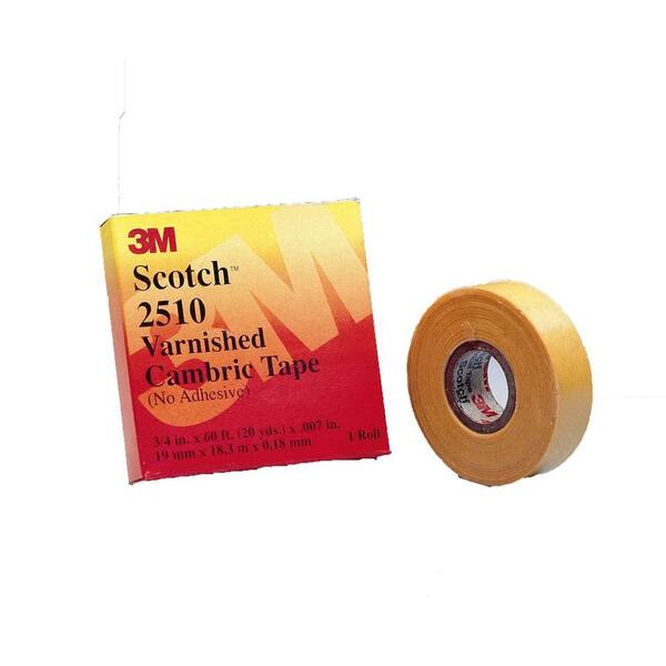 Scotch 1 in. x 108 ft. Electrical Insulating Varnished Cambric Tape (Case of 36)